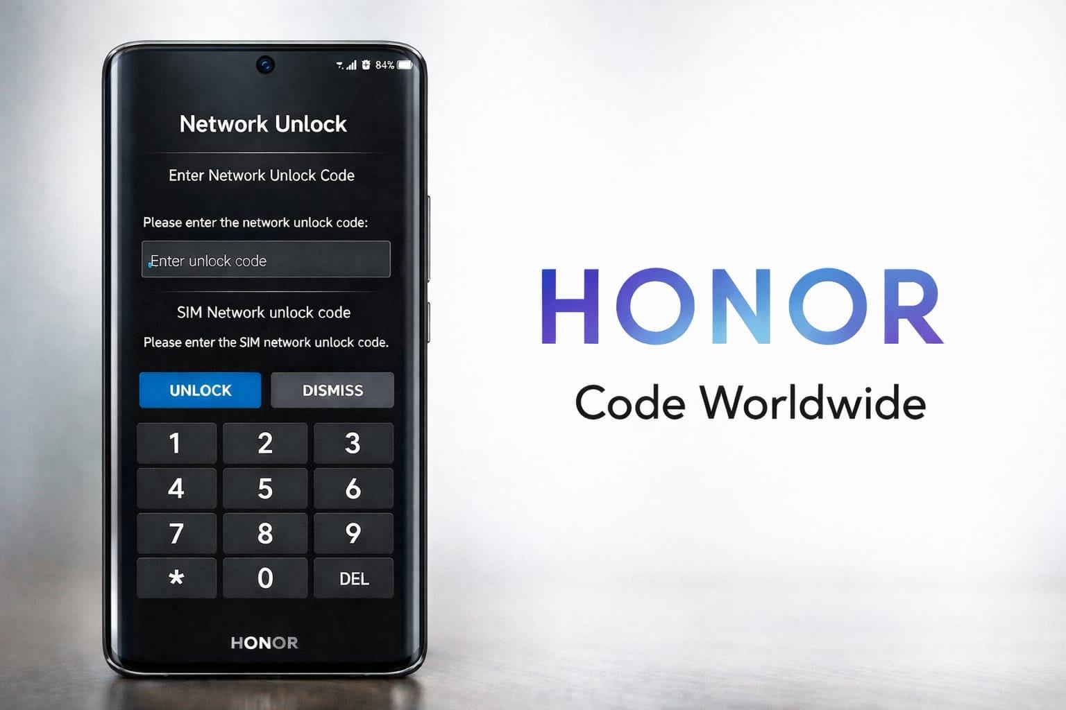 HONOR UNLOCK NCK ALL LEVEL CODE INSTANT - 24 HRS✅